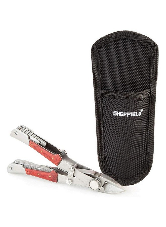 Sheffield 14-in-1 Versatile Dual Head High Quality Multi Tool Silver and Brown 3.81 x 12.19 x 25.4 cm 12704 - Image 1